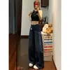 Jeans retro americanos de pierna ancha para mujer, nueva colección otoño 2026, tiro alto, corte holgado, efecto adelgazante, pierna recta, pantalones estilo guadaña