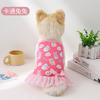 Nuevo Vestido Floral de Princesa para Perro Pequeño Falda con Tirantes para Gato y Perro Ropa Fresca de Primavera y Verano Fabricante de Suministros para Mascotas
