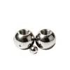 Bolas de acero inoxidable, acero al carbono con medio agujero 15mm 20mm 25mm 30mm bolas de hierro, bolas industriales, bolas de acero pulido