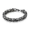 Acessórios de Moda Novos Atacado: Pulseira Masculina Casual Versátil de Aço Inoxidável, Pulseira Personalizada de Corrente Imperial Retrô