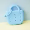 Mini monedero, billetera pequeña para niños, bolsa de silicona con agujeros de dibujos animados, bolsa DIY para teléfono móvil y cosméticos, bolsa para auriculares, bolsa de playa