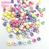 Accesorios hechos a mano con cuentas en forma de lazo de moda, mezcla multicolor, cuentas para la diversión DIY de los niños