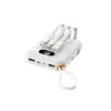 Carga Super Rápida de 22.5W 10000mAh Compacto Portátil Correa de Mano Pd Mini Pantalla Digital Múltiples Salidas Power Bank Fábrica