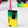 Encendedor Inflable Nuevo con Degradado Cuerpo Metálico Delgado Pequeño a Prueba de Viento Llama Roja Superventas en Tiktok