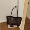 Bolso de Hombro Retro Simple Estilo Coreano para Mujer 2026 Nuevo Alta Calidad Gran Capacidad Color Sólido Personalidad Bolso Tote de Hombro Único para el Trabajo