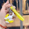 Chaveiro Desenho Animado Travestido Cachorro Canela Pingente de Bolsa Circo Cachorro Orelhudo Pingente Máquina de Garra Presente Atacado