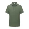 Camisas Polo Transfronteiriças com Impressão de Logotipo Personalizado para Uniformes Corporativos de Trabalho, Deslocamento para o Trabalho, Manga Curta com Gola Polo