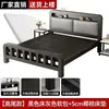 Cama de hierro forjado para dormitorio, cama con marco de hierro engrosado para vivienda de alquiler, uso doméstico, dormitorio principal, cama doble 1.6m 1.2m cama de hierro