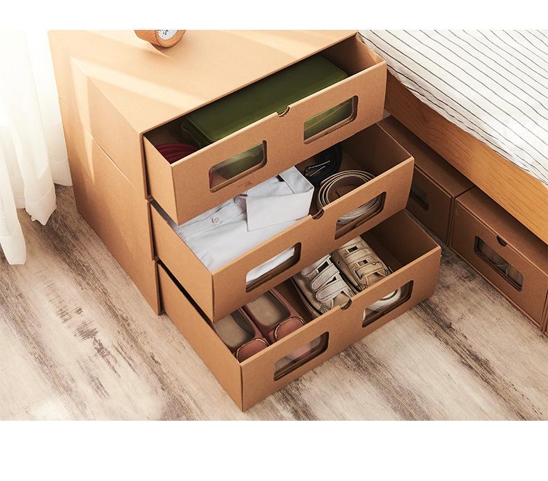 牛皮纸盒收纳鞋盒