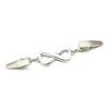Amazon Transfronterizo Clip para Suéter Cara Cortada Uñas de Diamante Brillantes Clip para Cuello Margarita Moda Borla Clip para Cintura