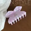 Un Clip de Garra Grande Estilo Coreano Lan New Francia Acetato Pinza Tiburón Clip para el Cabello de Alta Gama para Mujeres Clip para Moño en la Parte Posterior de la Cabeza