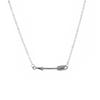 Nuevos Productos Europeos y Americanos, Collar de Flecha de Aleación Retro y Simple, Cadena para Suéter de Mujer al por Mayor, Joyería Transfronteriza