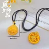 Collar de Oro de Arena Vietnamita Imitación Oro Llama Buda Guanyin Colgante Joyería Yiwu Chapado en Oro Buda Maitreya Al por Mayor Nuevo Estilo Chino