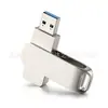 Venta al por mayor de fábrica memoria USB nueva carcasa metálica carcasa giratoria carcasa de disco USB metálica neutra LOGO regalo
