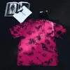 Camiseta tie-dye lavada de algodón puro de peso pesado de 230 g, retro transfronteriza, talla grande, corte holgado, hombros caídos, manga corta moderna, venta al por mayor
