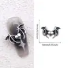 Accesorios para uñas de celebridad de internet transfronterizos Chrome Hearts, decoraciones y accesorios para uñas de aleación con forma de cruz y corazón, estilo punk vintage