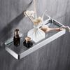 Punch-free Black Space Alumínio Banheiro Rack de armazenamento Banheiro montado na parede Triângulo Cesta Mesa de armazenamento Rack cosmético