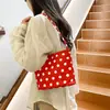 Bolsa feminina é super popular e versátil, uma bolsa de nylon de bolinhas de nicho para mulheres, nova bolsa versátil 2026, bolsa de ombro e de axila feminina