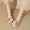 Hada con Falda Brisa Nocturna Zapatos Suaves Zapatos de Mujer Nuevo Estilo Primavera y Otoño 2025 Estilo Pequeño Fragante Zapatos Planos Mary Jane para Mujer
