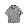 Ropa para Hombre Beijie Verano 2026 Nueva Camisa Polo de Manga Raglán Suéter Pulóver con Media Cremallera para Hombre Camiseta de Manga Corta con Cuello Camisero