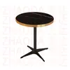Mesa Cuadrada de Color Nogal para Uso Doméstico, Mesa de Comedor para Uso Comercial, Mesa de Comedor de Madera Maciza para Restaurantes, Mesa de Comedor de Pizarra para Restaurantes de Comida Rápida