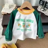 Moletom Infantil Primavera e Outono 2025 Novo Roupa de Outono Infantil Tops Frescos para Meninos Camiseta de Manga Comprida de Outono para Bebê 1