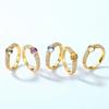 Anillo de plata esterlina S925 de cristal de color transfronterizo para mujer, ligero, lujoso, exquisito, de alto sentido, industria pesada, fabricantes de anillos para el dedo índice, al por mayor