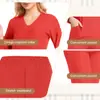 Temu Elástico Cuatro Vías Lavado a Mano Ropa Médica Invierno Ropa de Trabajo de Manga Larga para Mujer Cuello en V Ropa de Cirugía Hospitalaria
