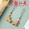 Colgante de Caballo de Sándalo Yiming Xianyuan Caballo del Zodiaco Llavero de Coche Decoración Accesorio Creativo DIY para Bolso Regalo