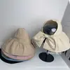 Muñeca de Tela Sombrero Protector Solar Anti-UV para Mujer Sombrero de Sol de Verano con Ala Grande Cubre Rostro Sombrero de Sol Deportivo Estilo Pescador con Parte Superior Vacía