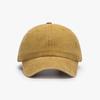Boné de beisebol feminino masculino discreto ajustável lavado Golf Dad Cap Retro Cotton Curvo Brim Rear Buckle Cap