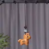 Nuevo Colgante Llavero Caballo Zodiaco Chino de Madera Diseño Creativo DIY Colgante para Teléfono de Caballo