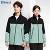 Jaqueta Masculina de Camada Única para Uso Externo Empresarial Estampa Personalizada com LOGO Corta-vento Roupas para Grupos de Funcionários Corporativos Jaqueta de Trabalho