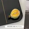 Pegatina para refrigerador con simulación de comida en estéreo 3D, distintiva, creativa, bonita, de alto valor de color, de resina magnética, decoración.