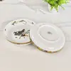 Platos de Cena de Porcelana de Hueso Ouge Aijia Martuowu, Platos Hondos, Platos de Arroz, Platos Cerámicos Vintage Estilo Europeo, Venta al por Mayor desde el Fabricante