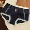 Pantaloncillos tipo bóxer de algodón puro para mujer, Ropa interior antibacteriana de tiro medio con entrepierna extendida 10A para niñas, Calzones de ángulo plano sin pellizcos