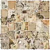 50 Piezas de Pegatinas de Graffiti de Papel Quemado Retro para Decorar Cuaderno DIY Papelería Maleta Notas Pegatinas Impermeables