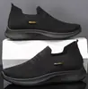 Zapatos Casuales para Hombre sin Cordones, Zapatos de Estudiante, Tenis de Malla Fly-Knit de Caña Baja, Zapatos Deportivos Casuales Transpirables y Ligeros para Correr, Zapatos para Hombre