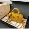 Otoño e Invierno Retro Mate 2026 Nuevo Bolso de Hombro para Mujer Bolso de Bowling Bolso de Hombro de Gama Alta Bolso Cruzado Popular Retro