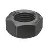 Tuerca hexagonal de acero al carbono de alta resistencia grado 8.8, rosca inversa, acabado negro oxidado, tapa de tornillo hexagonal exterior rosca izquierda m10m20m30