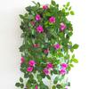 Gran Venta Procesamiento Mayoreo Colgante de Pared Violeta Flor Artificial Flor de Rosa Decoración Mercancía de Cola