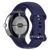 Adecuado para correa de Google Watch Correa de silicona para Pixel Watch Hebilla de color de pulsera de reloj monocromática de doble agujero de mariposa
