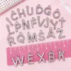 Liga de Zinco K Branca Cravejada de Diamantes 26 Letras Inglesas Acessórios de Joia Pingente DIY Brincos Pulseira Pingente Acessórios para Roupas