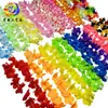 Diámetro del pétalo 6.5 cm 24 Pares de Luces LED Brillantes Guirnalda de Colores Fiesta Temática Hawaiana Collar Guirnalda