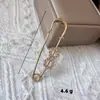 Broche de Pedrería para Mujer, Imperdible de Seguridad Antiexposición, Broche Grande Versátil para Ropa y Cárdigans, Broche de Letra con Pedrería, Broche Antiexposición