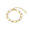 Collar de acero de titanio con cadena gruesa para mujer, estilo hip hop, cadena de suéter corta y sencilla, estilo frío, cadena de clavícula simple que no se desvanece.