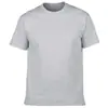 205g Algodão Fiado em Anel Tamanho Grande Europeu e Americano Camiseta de Verão Manga Curta Gola Redonda Camisa Cultural Uniforme de Grupo de Trabalho Logo Personalizado