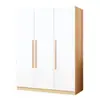 Guarda-roupa para Quarto de Casa Guarda-roupa de Madeira Maciça Econômico Casa de Aluguel Moderno Simples Armário Simples para Armazenamento Infantil