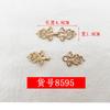 Cor Pontual Conservadora de Cor Hanfu Roupa Tang Gola Guofeng Fivela de Botão Fivela Cheongsam Infantil Fivela de Metal