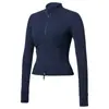 Chamarra de Yoga Estilo Corto con Cuello Alto, Corte Ajustado, Cierre, Adecuada para Otoño e Invierno, Se Puede Usar por Fuera, Chamarra Deportiva para Correr, Top Ajustado